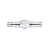 Jewelove™ Rings VS J / Women's Band only 0.30 cts Solitaire Diamond Split Shank Platinum Ring JL PT RP RD 163