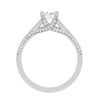 Jewelove™ Rings VS J / Women's Band only 0.30 cts Solitaire Diamond Split Shank Platinum Ring JL PT RP RD 164