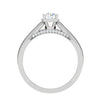 Jewelove™ Rings VS J / Women's Band only 0.30 cts Solitaire Diamond Split Shank Platinum Ring JL PT RP RD 165