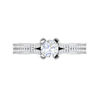 Jewelove™ Rings VS J / Women's Band only 0.30 cts Solitaire Diamond Split Shank Platinum Ring JL PT RP RD 173