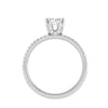 Jewelove™ Rings VS J / Women's Band only 0.30 cts Solitaire Diamond Split Shank Platinum Ring JL PT RP RD 180