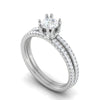 Jewelove™ Rings VS J / Women's Band only 0.30 cts Solitaire Diamond Split Shank Platinum Ring JL PT RP RD 180