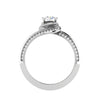 Jewelove™ Rings VS J / Women's Band only 0.30 cts Solitaire Diamond Twisted Shank Platinum Ring JL PT RP RD 113