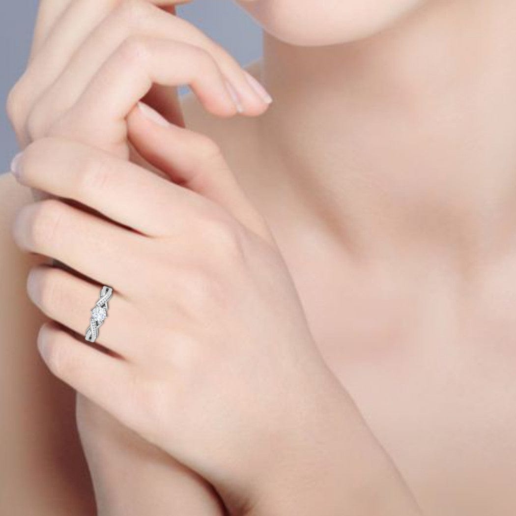 0.30 Carat Diamond Band Engagement Ring - OROGEM Jewelers