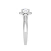 Jewelove™ Rings J VS / Women's Band only 0.30 cts Solitaire Halo Diamond Platinum Ring JL PT JRW2586MM-A