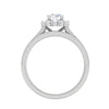 Jewelove™ Rings J VS / Women's Band only 0.30 cts Solitaire Halo Diamond Split Shank Platinum Ring JL PT RH RD 302
