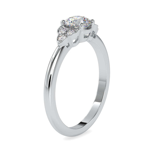 Jewelove™ Rings Women's Band only / VS J 0.30 cts. Solitaire Platinum Diamond Engagement Ring JL PT 0035-A