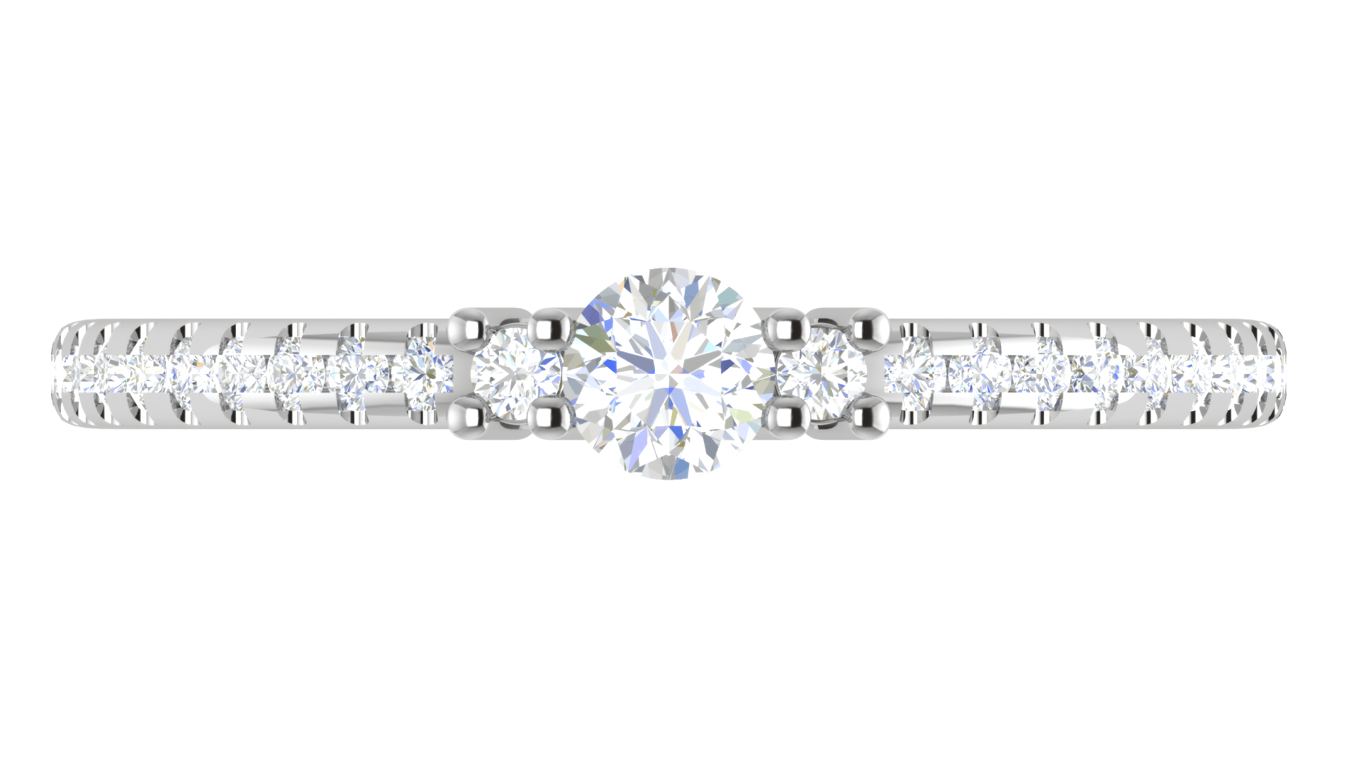 Jewelove™ Rings VVS GH / Women's Band only 0.30 cts Solitaire Platinum Diamond Ring JL PT R3 RD 177