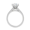 Jewelove™ Rings J VS / Women's Band only 0.30 cts. Solitaire Platinum Diamond Shank Engagement Ring JL PT RV RD 108
