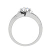 Jewelove™ Rings J VS / Women's Band only 0.30 cts. Solitaire Platinum Diamond Shank Engagement Ring JL PT WB6004E