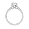 Jewelove™ J VS / Women's Band only 0.30 cts Solitaire Platinum Diamond Split Shank Ring JL PT PR RD 100-A