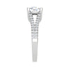 Jewelove™ J VS / Women's Band only 0.30 cts Solitaire Platinum Diamond Split Shank Ring JL PT PR RD 100-A