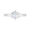 Jewelove™ Rings VS J / Women's Band only 0.30 cts Solitaire Platinum Ring for Women JL PT RS PR 133