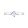 Jewelove™ Rings VS J / Women's Band only 0.30 cts Solitaire Platinum Ring for Women JL PT RS PR 163