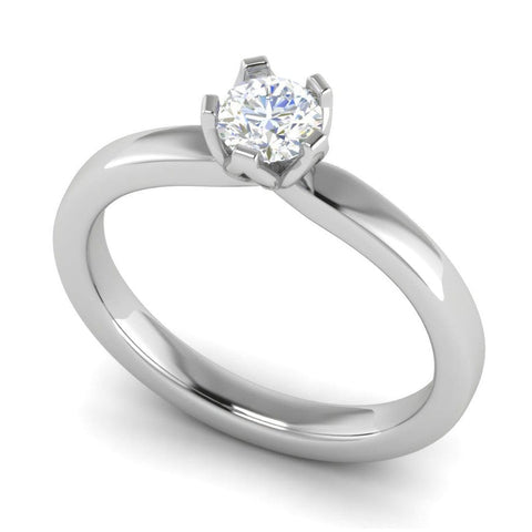 0.30 cts Solitaire Platinum Ring JL PT RS RD 107