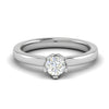 Jewelove™ J VS / Women's Band only 0.30 cts Solitaire Platinum Ring JL PT RS RD 107