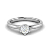Jewelove™ J VS / Women's Band only 0.30 cts Solitaire Platinum Ring JL PT RS RD 109