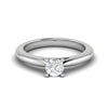 Jewelove™ Rings VS J / Women's Band only 0.30 cts Solitaire Platinum Ring JL PT RS RD 144