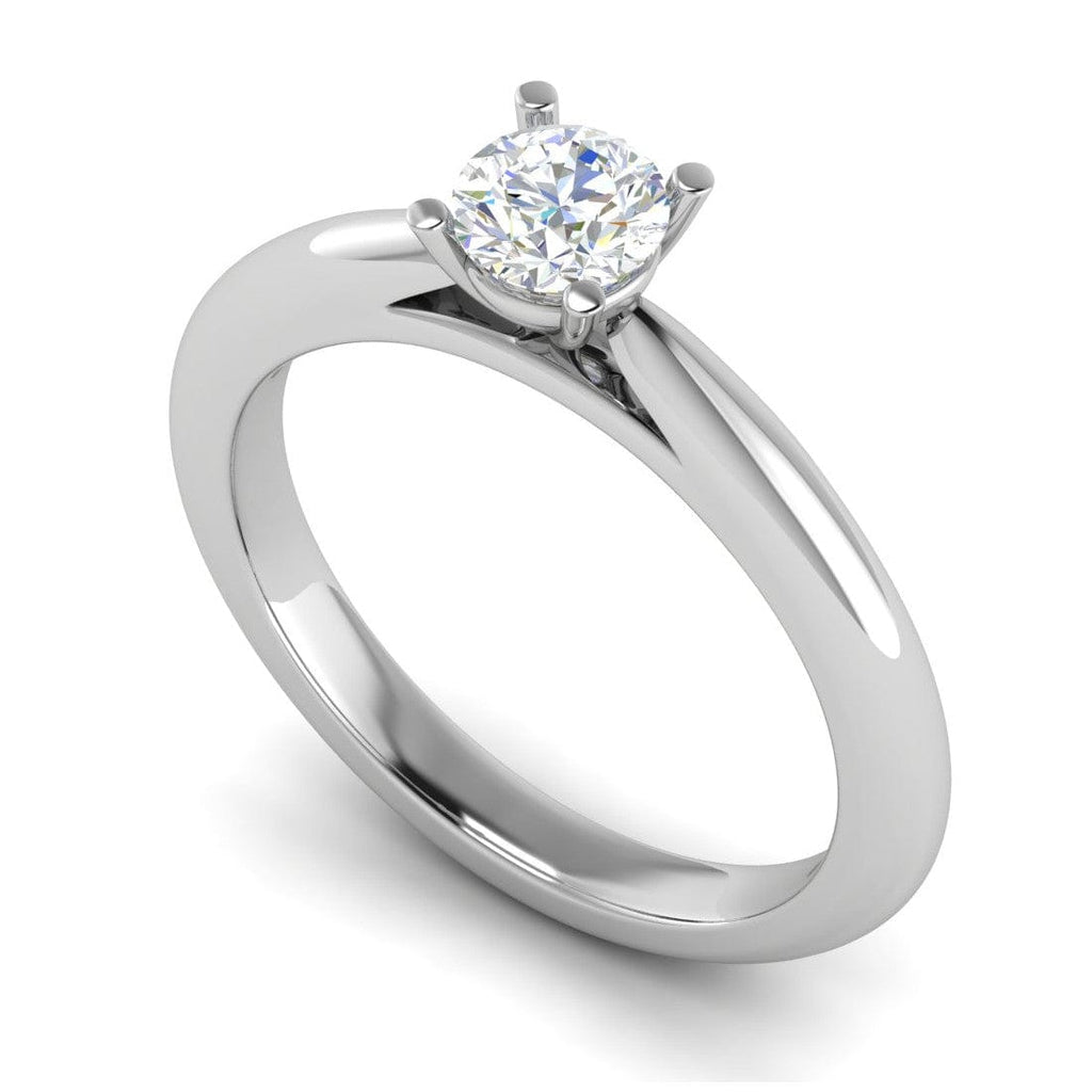 Jewelove™ Rings VS J / Women's Band only 0.30 cts Solitaire Platinum Ring JL PT RS RD 144