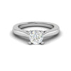 Jewelove™ Rings VS J / Women's Band only 0.30 cts Solitaire Platinum Ring JL PT RS RD 153