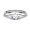Jewelove™ Rings VS J / Women's Band only 0.30 cts Solitaire Platinum Ring JL PT RS RD 154