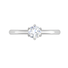 Jewelove™ Rings VS J / Women's Band only 0.30 cts Solitaire Platinum Ring JL PT RS RD 154
