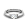 Jewelove™ Rings VS J / Women's Band only 0.30 cts Solitaire Platinum Ring JL PT RS RD 155
