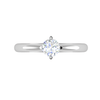 Jewelove™ Rings VS J / Women's Band only 0.30 cts Solitaire Platinum Ring JL PT RS RD 158