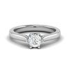 Jewelove™ Rings VS J / Women's Band only 0.30 cts Solitaire Platinum Ring JL PT RS RD 167