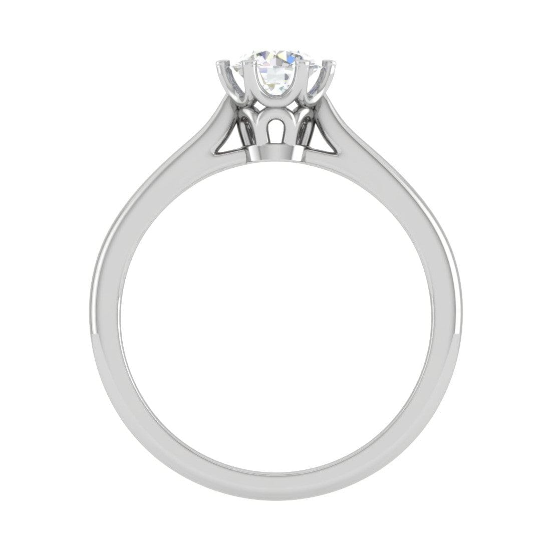 Jewelove™ Rings VS J / Women's Band only 0.30 cts Solitaire Platinum Ring JL PT RS RD 168