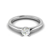 Jewelove™ Rings VS J / Women's Band only 0.30 cts Solitaire Platinum Ring JL PT RS RD 169