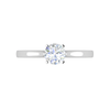 Jewelove™ Rings VS J / Women's Band only 0.30 cts Solitaire Platinum Ring JL PT RS RD 170