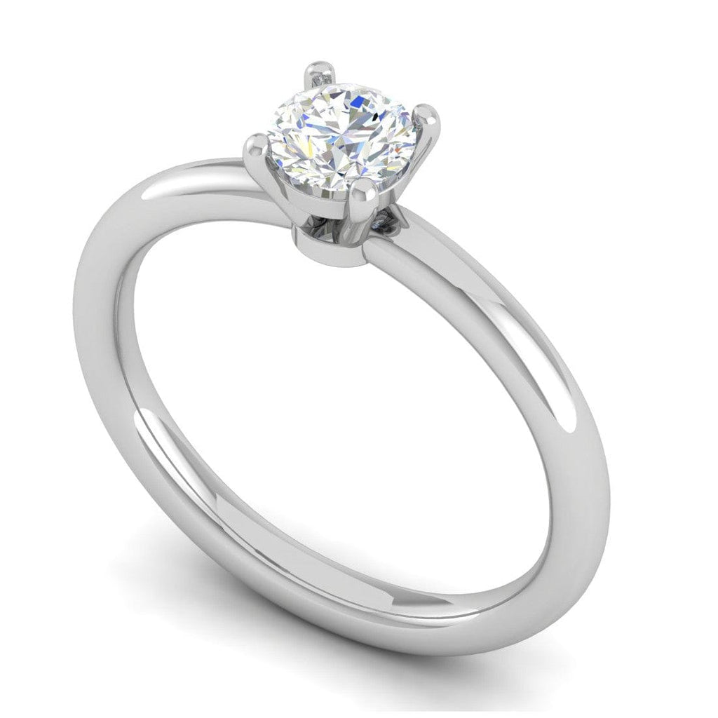 Jewelove™ Rings VS J / Women's Band only 0.30 cts Solitaire Platinum Ring JL PT RS RD 175