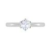 Jewelove™ Rings VS J / Women's Band only 0.30 cts Solitaire Platinum Ring JL PT RS RD 178