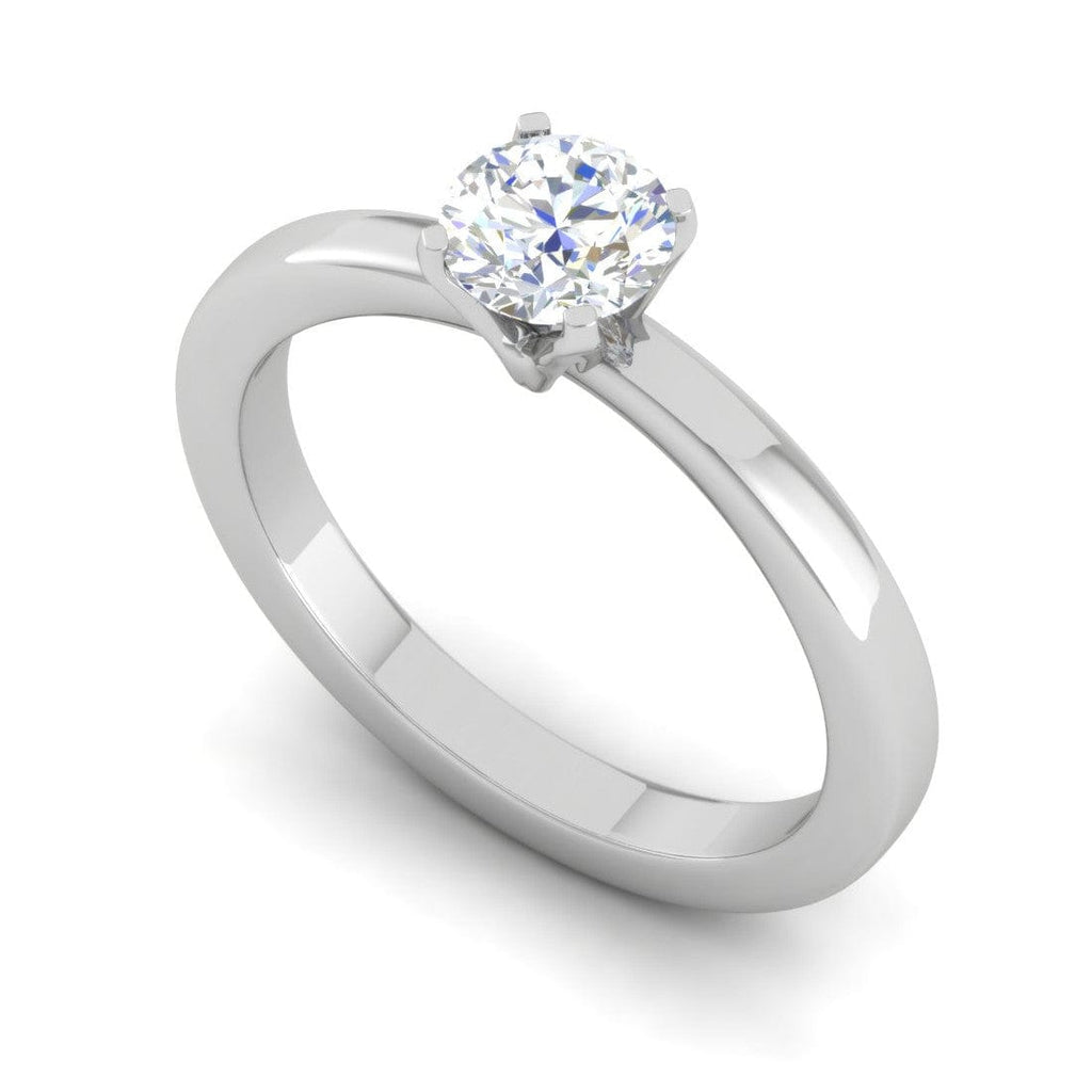 Jewelove™ Rings VS J / Women's Band only 0.30 cts Solitaire Platinum Ring JL PT RS RD 180