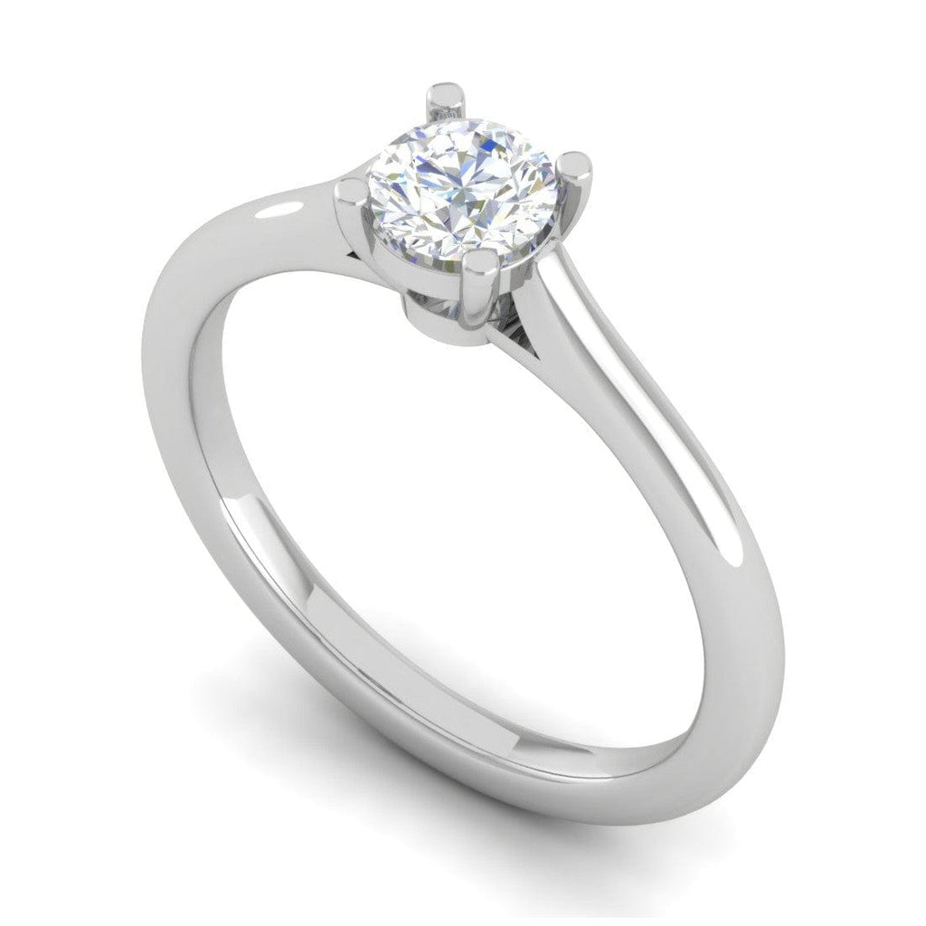 Jewelove™ Rings VS J / Women's Band only 0.30 cts Solitaire Platinum Ring JL PT RS RD 183