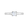 Jewelove™ Rings VS J / Women's Band only 0.30 cts Solitaire Platinum Ring JL PT RS RD 184