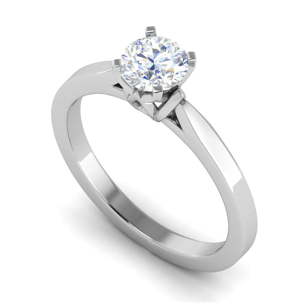 Jewelove™ Rings VS J / Women's Band only 0.30 cts Solitaire Platinum Ring JL PT RS RD 185