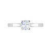 Jewelove™ Rings VS J / Women's Band only 0.30 cts Solitaire Platinum Ring JL PT RS RD 185