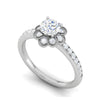 Jewelove™ Rings VS J / Women's Band only 0.30 cts Solitaire Shank Diamond Platinum Ring for Women JL PT RV RD 119