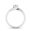 Jewelove™ Rings VS J / Women's Band only 0.30 cts Solitaire Shank Diamond Platinum Ring JL PT RP RD 176