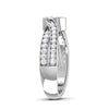 Jewelove™ Rings J VS / Women's Band only 0.30 cts. Solitaire Split Shank Diamond Platinum Engagement Ring for Women JL PT RP PR 131
