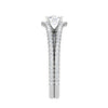 Jewelove™ Rings VS J / Women's Band only 0.30 cts Solitaire Split Shank Diamond Platinum Ring JL PT RP RD 188