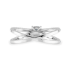 Jewelove™ Rings Women's Band only / VVS G 0.30cts. Cushion Cut Solitaire Diamond Split Shank Platinum Engagement Ring JL PT 1171