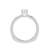 Jewelove™ Rings VVS G / Women's Band only 0.30cts. Cushion Solitaire Diamond Split Shank Platinum Ring JL PT RH CU 169