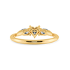 Jewelove™ Rings Women's Band only / VS I 0.30cts. Heart Cut Solitaire with Pear Cut Diamond Accents 18K Yellow Gold Ring JL AU 1205Y