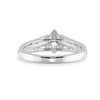 Jewelove™ Rings I VS / Women's Band only 0.30cts Marquise Cut Solitaire Diamond Split Shank Platinum Ring JL PT 1184