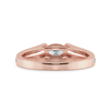 Jewelove™ Rings Women's Band only / VS I 0.30cts. Oval Cut Solitaire Diamond Split Shank 18K Rose Gold Ring JL AU 1182R