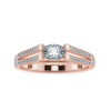 Jewelove™ Rings Women's Band only / VS I 0.30cts. Oval Cut Solitaire Diamond Split Shank 18K Rose Gold Ring JL AU 1182R