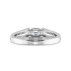Jewelove™ Rings I VS / Women's Band only 0.30cts Oval Cut Solitaire Diamond Split Shank Platinum Ring JL PT 1182